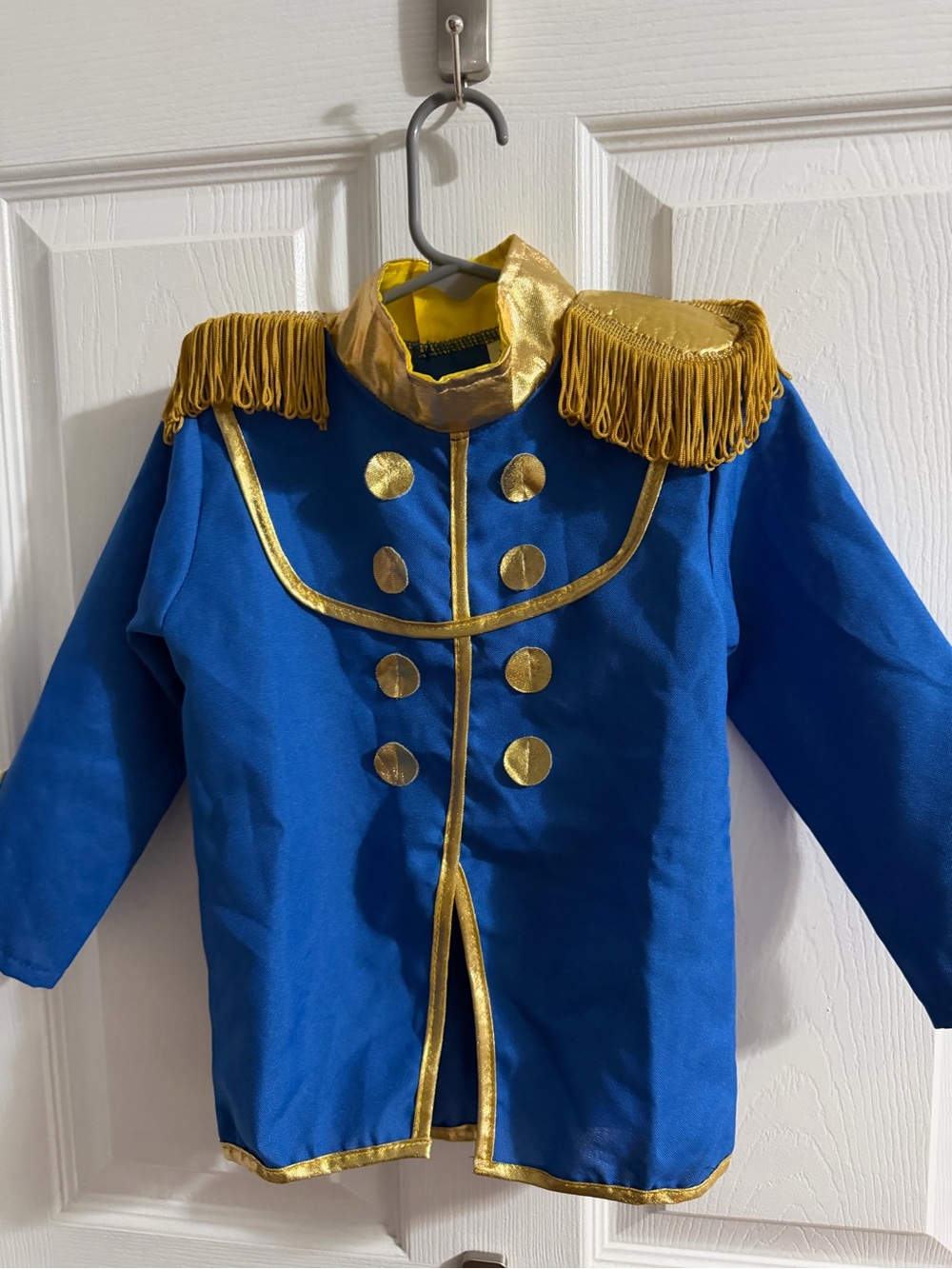 Blue and Gold Toddler 2T Prince Charming Costume Jacket